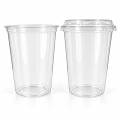 32 oz PLA Clear Poke Bowl, Plant-Based Bioplastic, Disposable