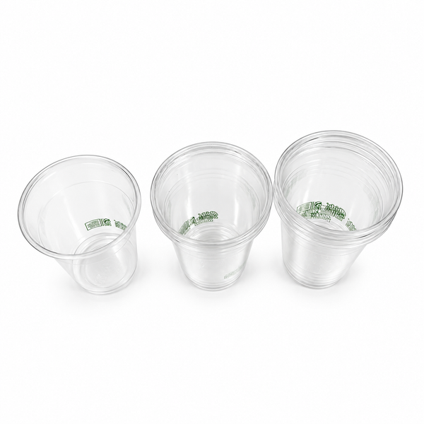 (PLA) 16 oz Cold Cups, Bioplastic, Commercially Compostable, 12 Count
