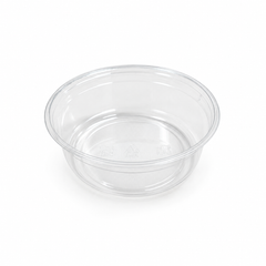 8 oz PLA Clear Poke Bowl, Plant-Based Bioplastic, Disposable