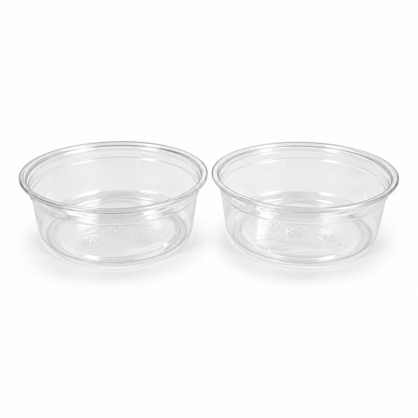 8 oz PLA Clear Poke Bowl, Plant-Based Bioplastic, Disposable