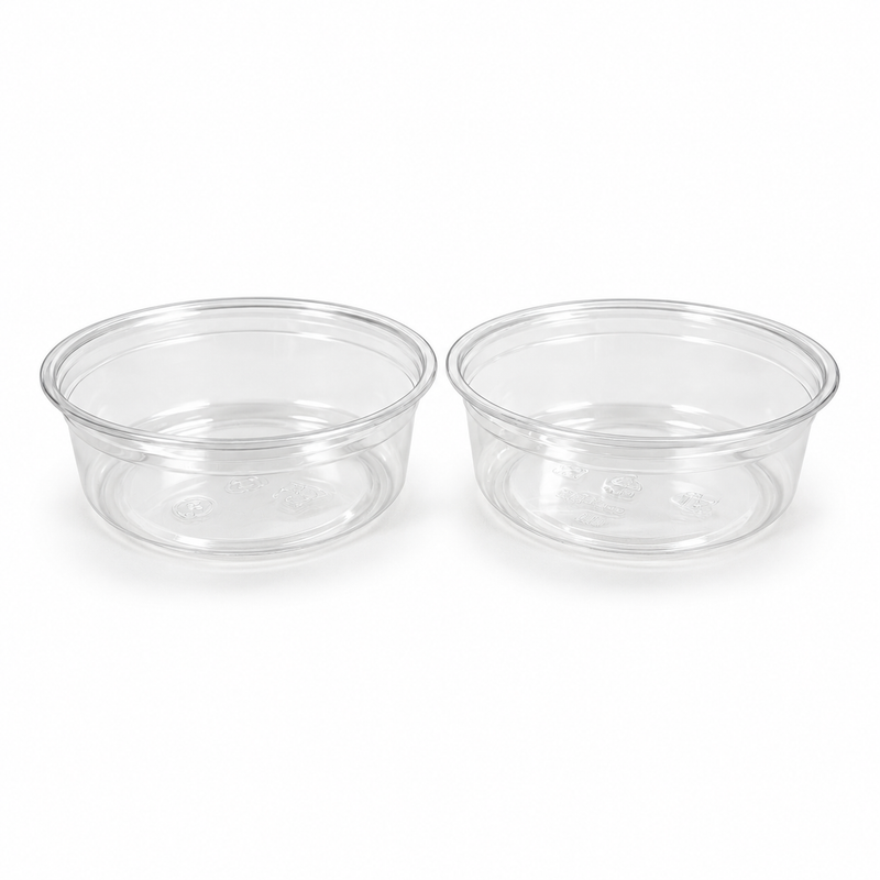 8 oz PLA Clear Poke Bowl, Plant-Based Bioplastic, Disposable