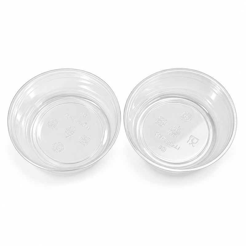 8 oz PLA Clear Poke Bowl, Plant-Based Bioplastic, Disposable