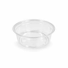 8 oz PLA Clear Poke Bowl, Plant-Based Bioplastic, Disposable