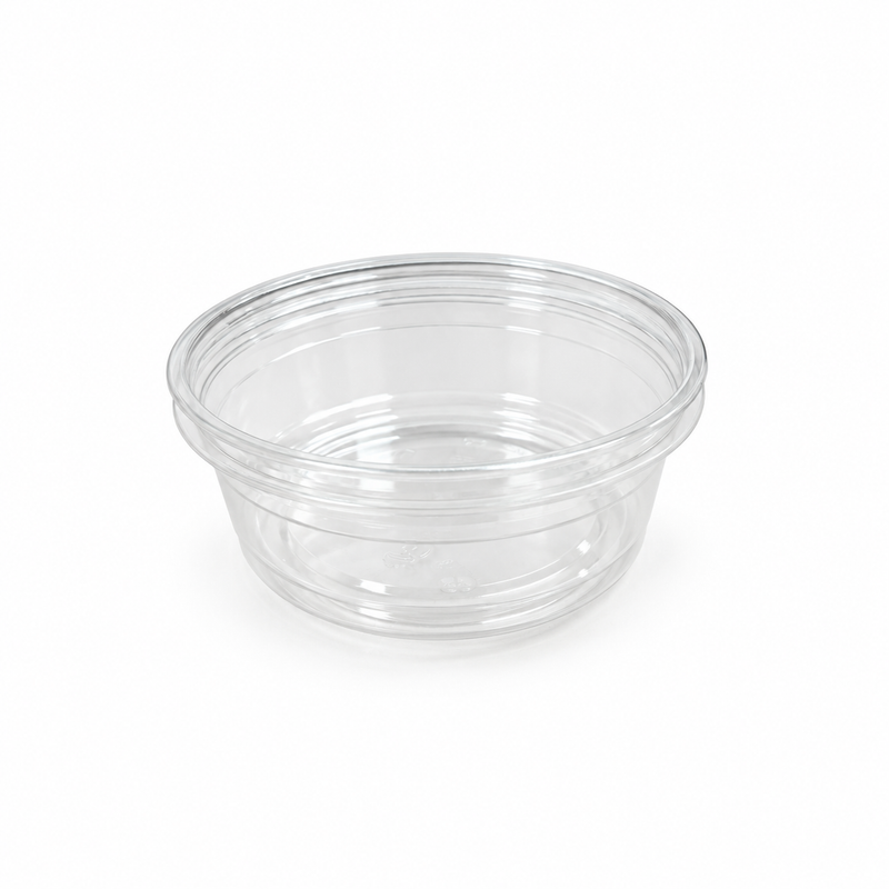 8 oz PLA Clear Poke Bowl, Plant-Based Bioplastic, Disposable