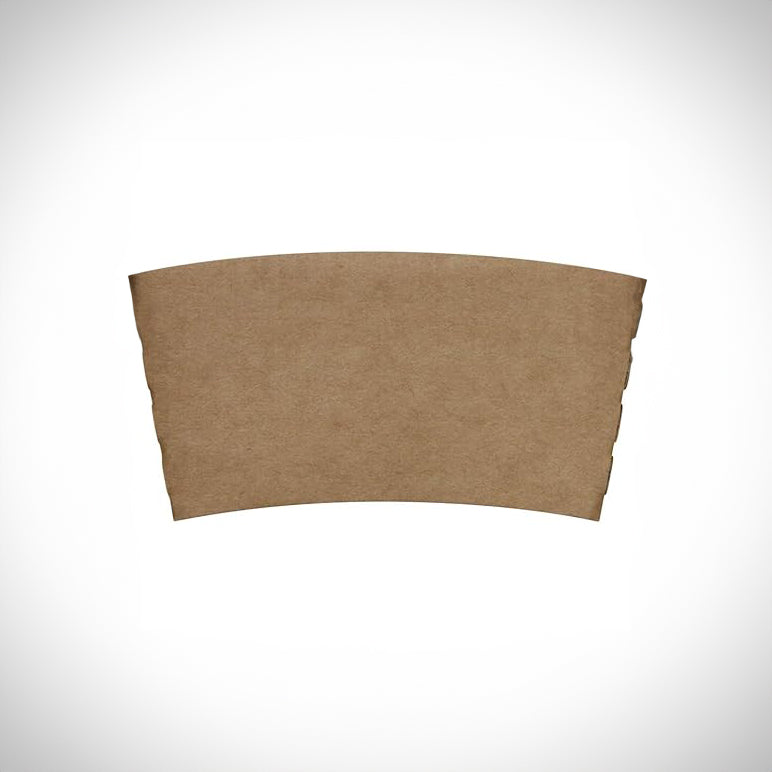 Paper Cup Sleeve, Kraft Color, For Single Wall Cups, Compostable