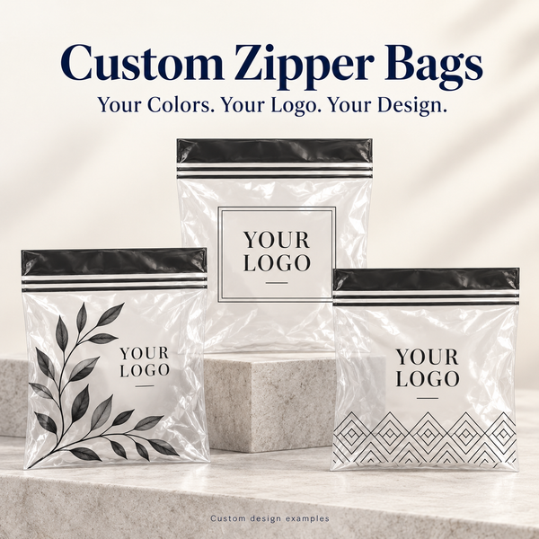 (Custom) Zipper Bags, Personalized Colors & Designs, Sandwich, Quart & Gallon