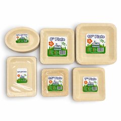 Abide Natural Wood Plates Collection (6 Sizes)