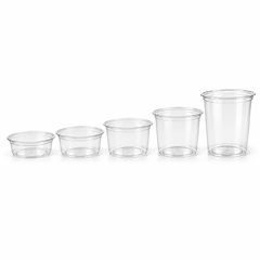 PLA Clear Poke Bowls, Plant-Based Bioplastic, 8 oz to 32 oz