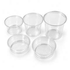 PLA Clear Poke Bowls, Plant-Based Bioplastic, 8 oz to 32 oz