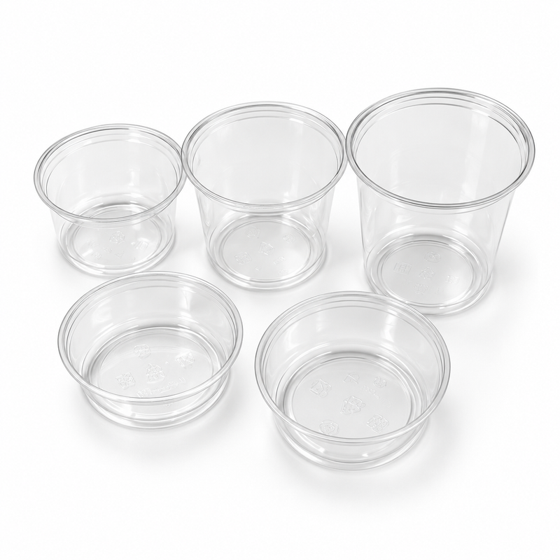 PLA Clear Poke Bowls, Plant-Based Bioplastic, 8 oz to 32 oz