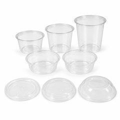 PLA Clear Poke Bowls, Plant-Based Bioplastic, 8 oz to 32 oz