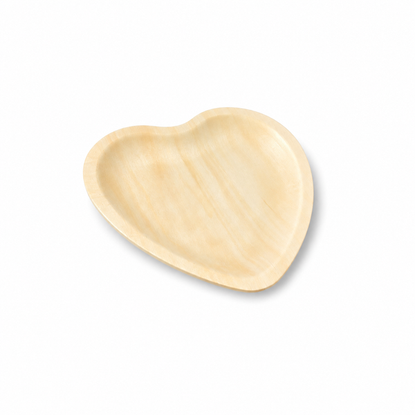 (New Item-Coming soon) Heart-Shaped Wooden Plate