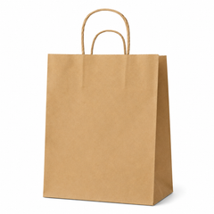 Paper Brown Bags with Twist Handles, (Multiple Sizes), Kraft