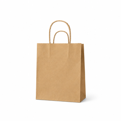 Paper Brown Bags with Twist Handles, (Multiple Sizes), Kraft