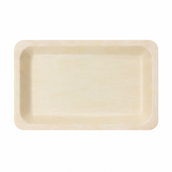 Natural Wood Rectangular Serving Trays (2 sizes)