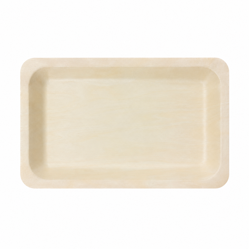 Natural Wood Rectangular Serving Trays (2 sizes)