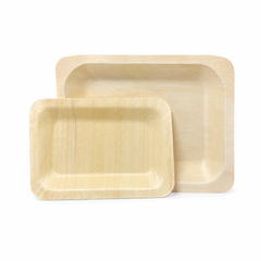Natural Wood Rectangular Serving Trays (2 sizes)