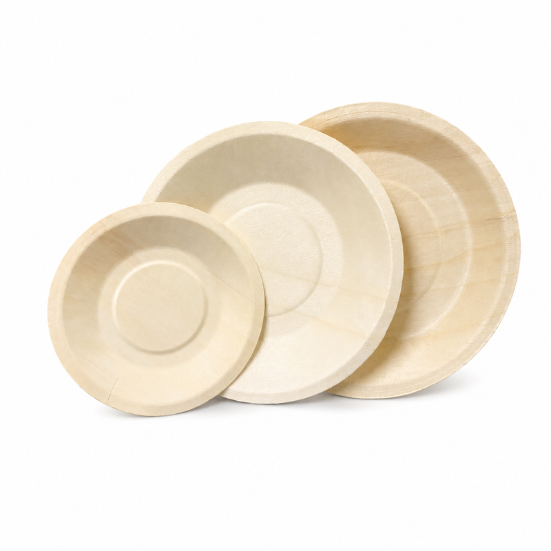 (New Item-Coming soon) Natural Wood Round Plates