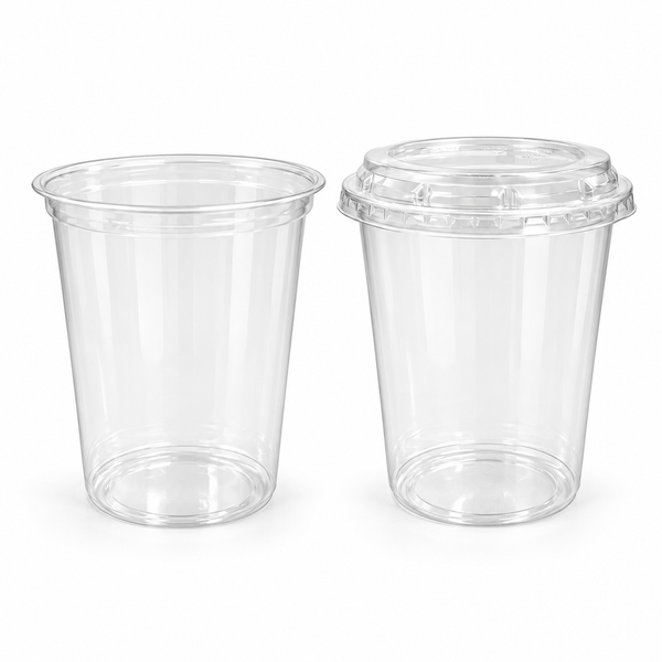 24 oz PLA Clear Poke Bowl, Plant-Based Bioplastic, Disposable