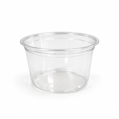 16 oz PLA Clear Poke Bowl, Plant-Based Bioplastic, Disposable
