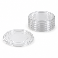[Hawaii Foodware] PET 45 mm, Fits 1 oz Cups, Portion Cup Lids, Clear, 125 Count