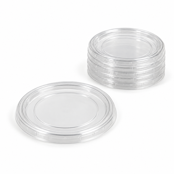[Hawaii Foodware] PET 62 mm, Fits 1.5–2 oz Cups, Portion Cup Lids, Clear, 125 Count