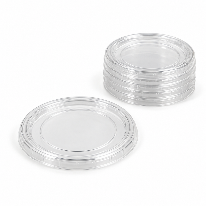 [Hawaii Foodware] PET 62 mm, Fits 1.5–2 oz Cups, Portion Cup Lids, Clear, 125 Count
