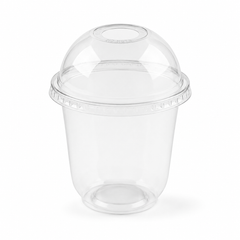 (PLA) Bioplastic Dome Lid, 12-16oz (96mm) BPI (20PK/50CT)