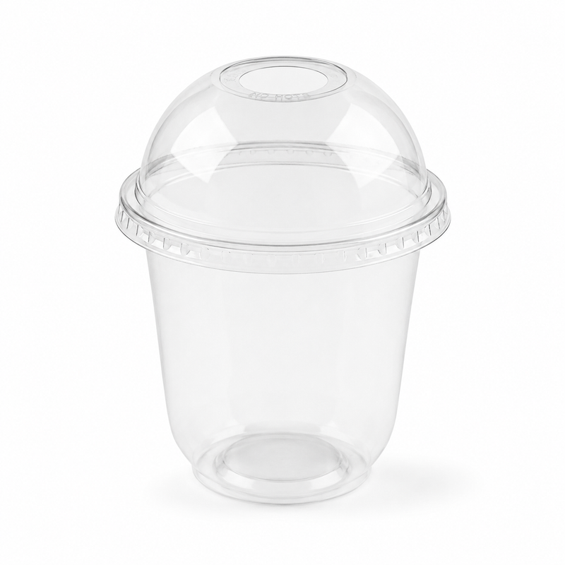 (PLA) Bioplastic Dome Lid, 12-16oz (96mm) BPI (20PK/50CT)