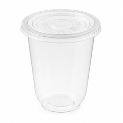 (PLA) Bioplastic Flat(Straw) Lid, 9-24oz (96mm) BPI (20PK/50CT)