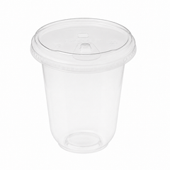 (PLA) Bioplastic Sip Lid, 9-24oz (96mm) BPI (20PK/50CT)