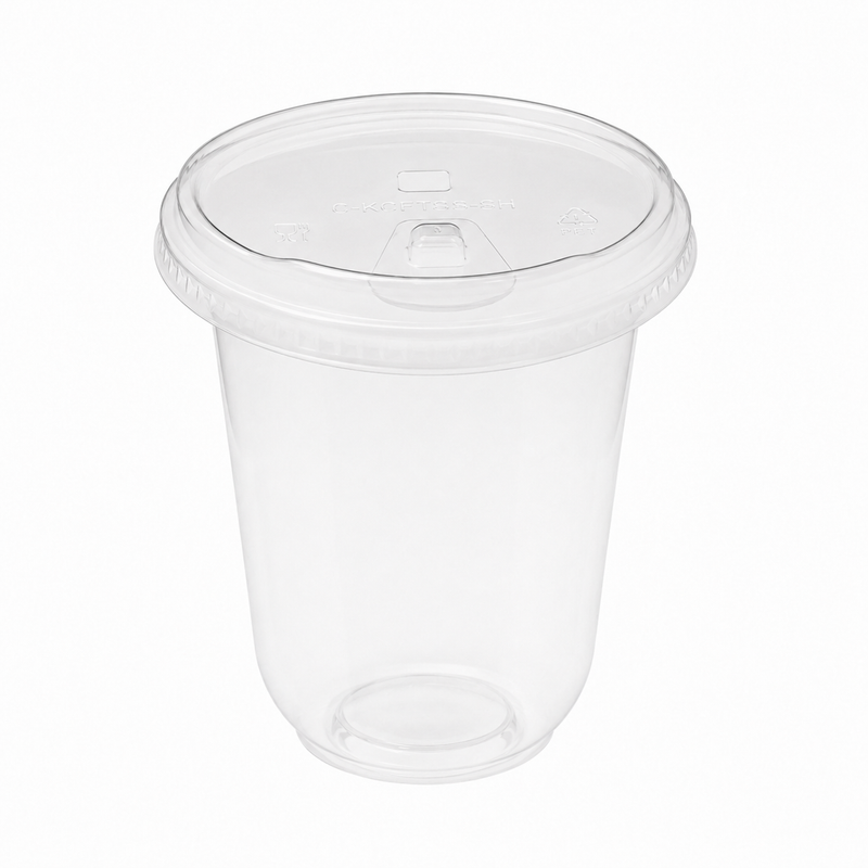 (PLA) Bioplastic Sip Lid, 9-24oz (96mm) BPI (20PK/50CT)