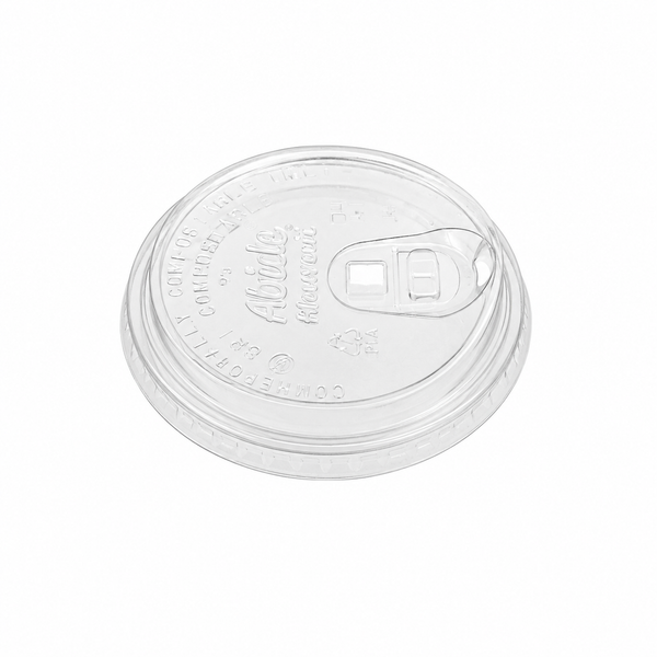 (PLA) Bioplastic Sip Lid, 9-24oz (96mm) BPI (20PK/50CT)