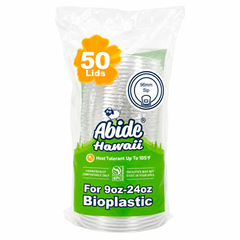 (PLA) Bioplastic Lid 9-24oz (96mm) Sip BPI (20PK/50CT)