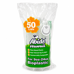 (PLA) Bioplastic Dome Lid, 9-24oz (96mm) BPI (20PK/50CT)