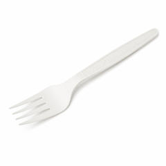 (PLA) Bioplastic Fork 6.5