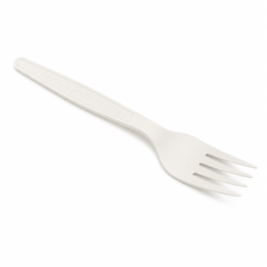 (PLA) Bioplastic Fork 6.5