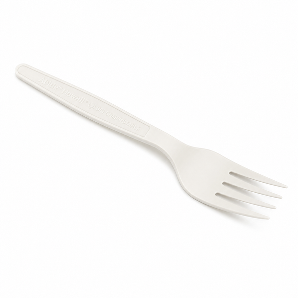 (PLA) Bioplastic Fork 6.5