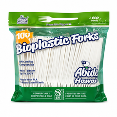 (PLA) Bioplastic Fork 6.5