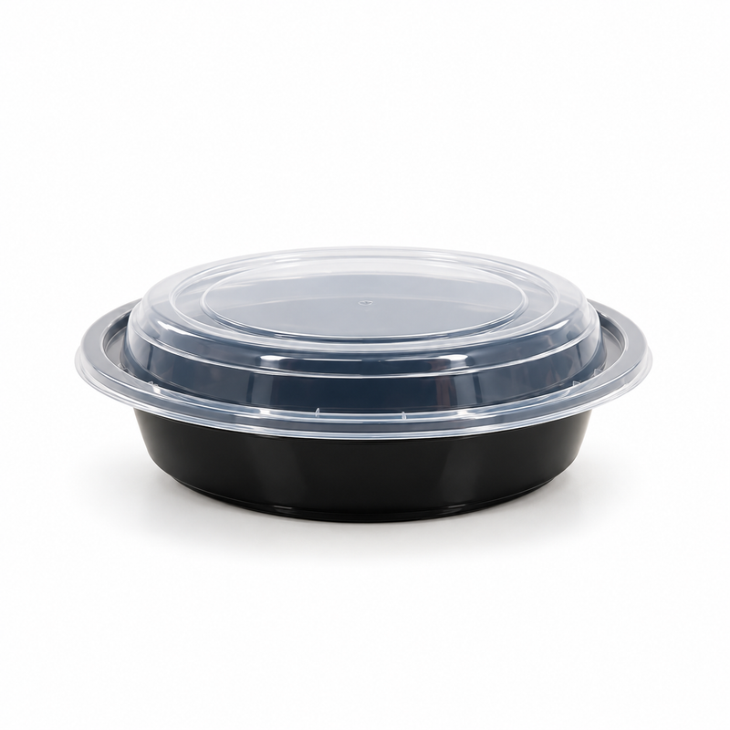 [Hawaii Foodware] 16 oz Round Microwavable Food Container with Lid