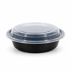 [Hawaii Foodware] 24 oz Round Microwavable Food Container with Lid