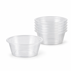 [Hawaii Foodware] 1.5 oz PP Portion Cups, Clear, 62 mm, 250 Count