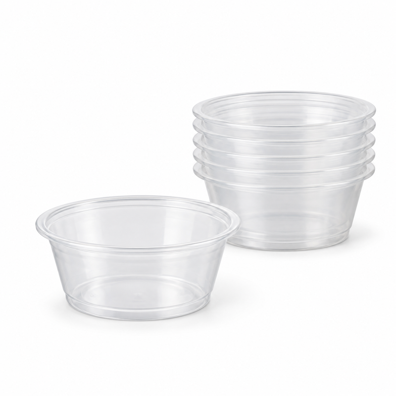 [Hawaii Foodware] 1.5 oz PP Portion Cups, Clear, 62 mm, 250 Count