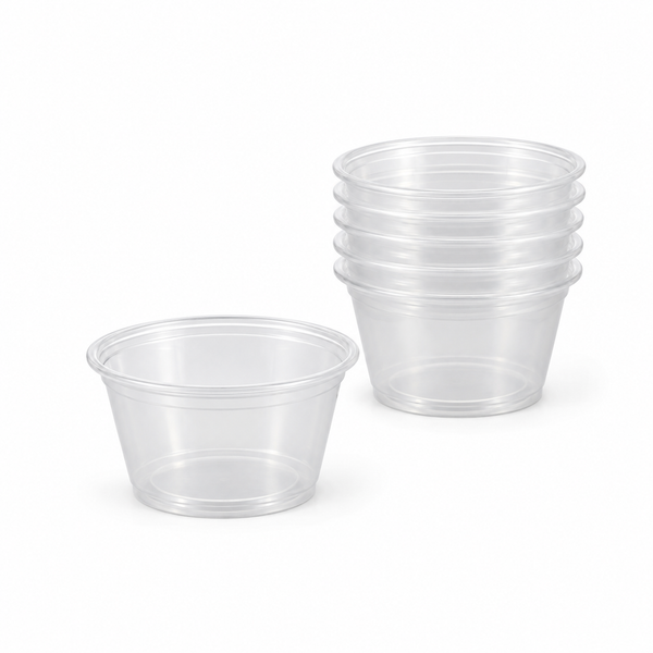 [Hawaii Foodware] 1 oz PP Portion Cups, Clear, 45 mm, 250 Count