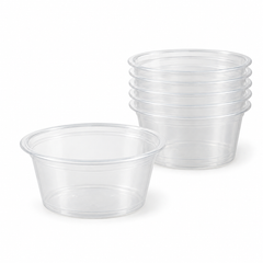 [Hawaii Foodware] 2 oz PP Portion Cups, Clear, 62 mm, 250 Count