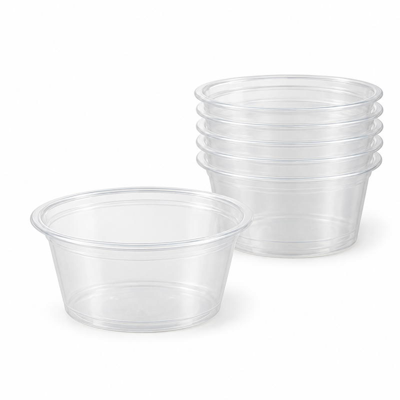 [Hawaii Foodware] 2 oz PP Portion Cups, Clear, 62 mm, 250 Count