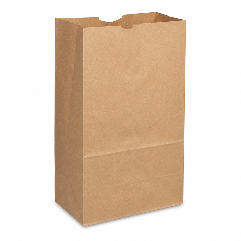 Paper Carry Out Bag – Kraft, Multiple Sizes (#2, #4, #8, #12, #20), 500CT