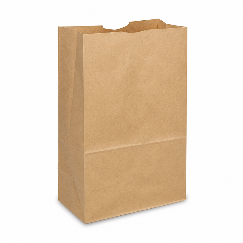 Paper Carry Out Bag – Kraft, Multiple Sizes (#2, #4, #8, #12, #20), 500CT