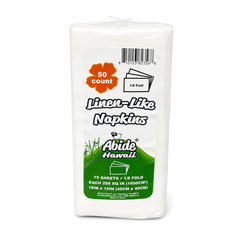 Paper Napkin Linen-like 16x16 1/8 fold white (20PK/50CT)