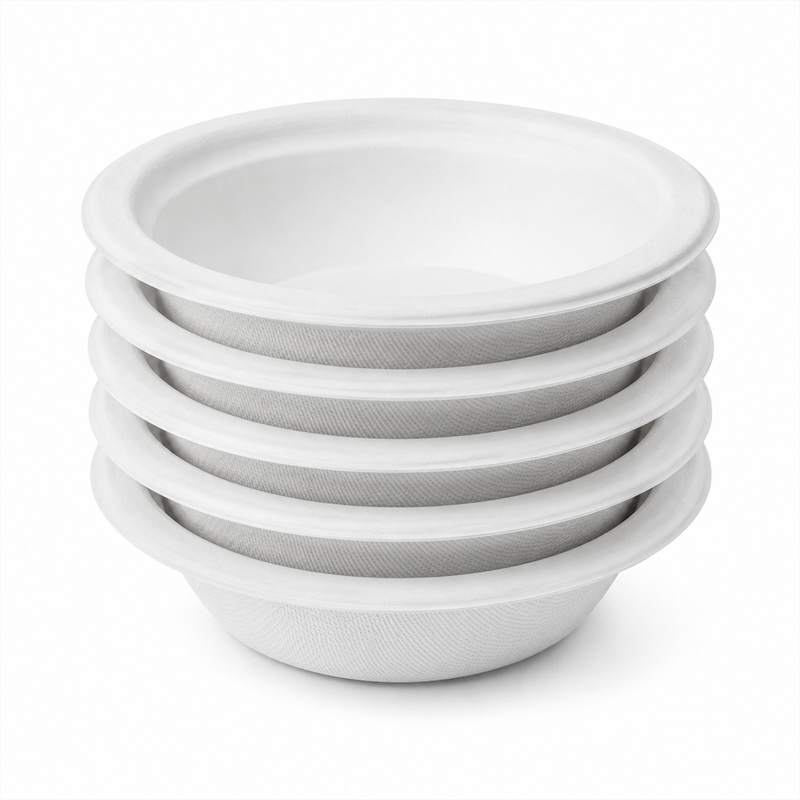 Plant Fiber Bowl 12oz, 14oz, White